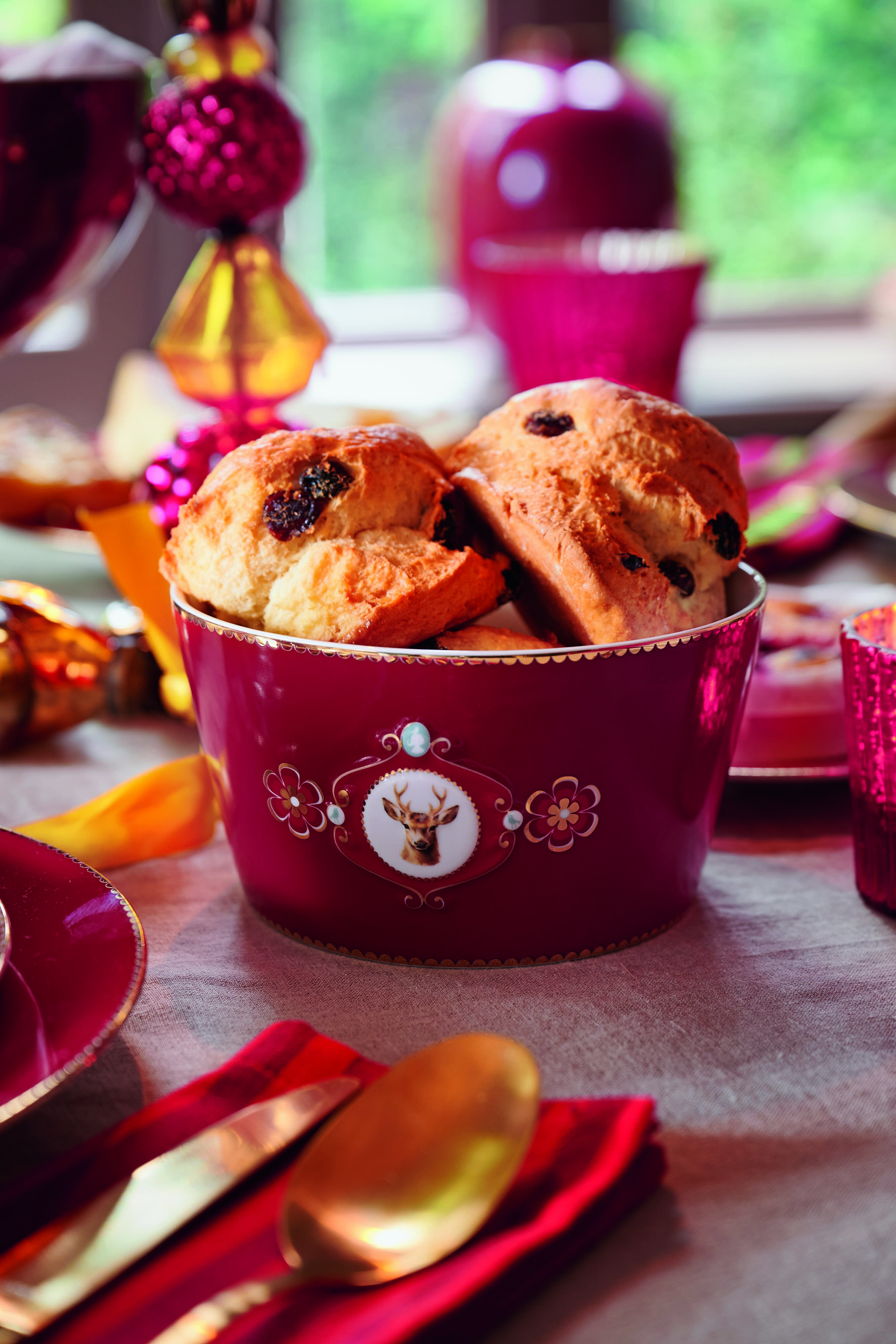 Pip Studio Love Birds FW2025 Tableware Dark Red 03